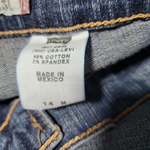 Levis 550 Relaxed Boot Cut Jeans Womens Size 14 Mid Rise Medium Wash Denim Pants - Picture 5 of 5